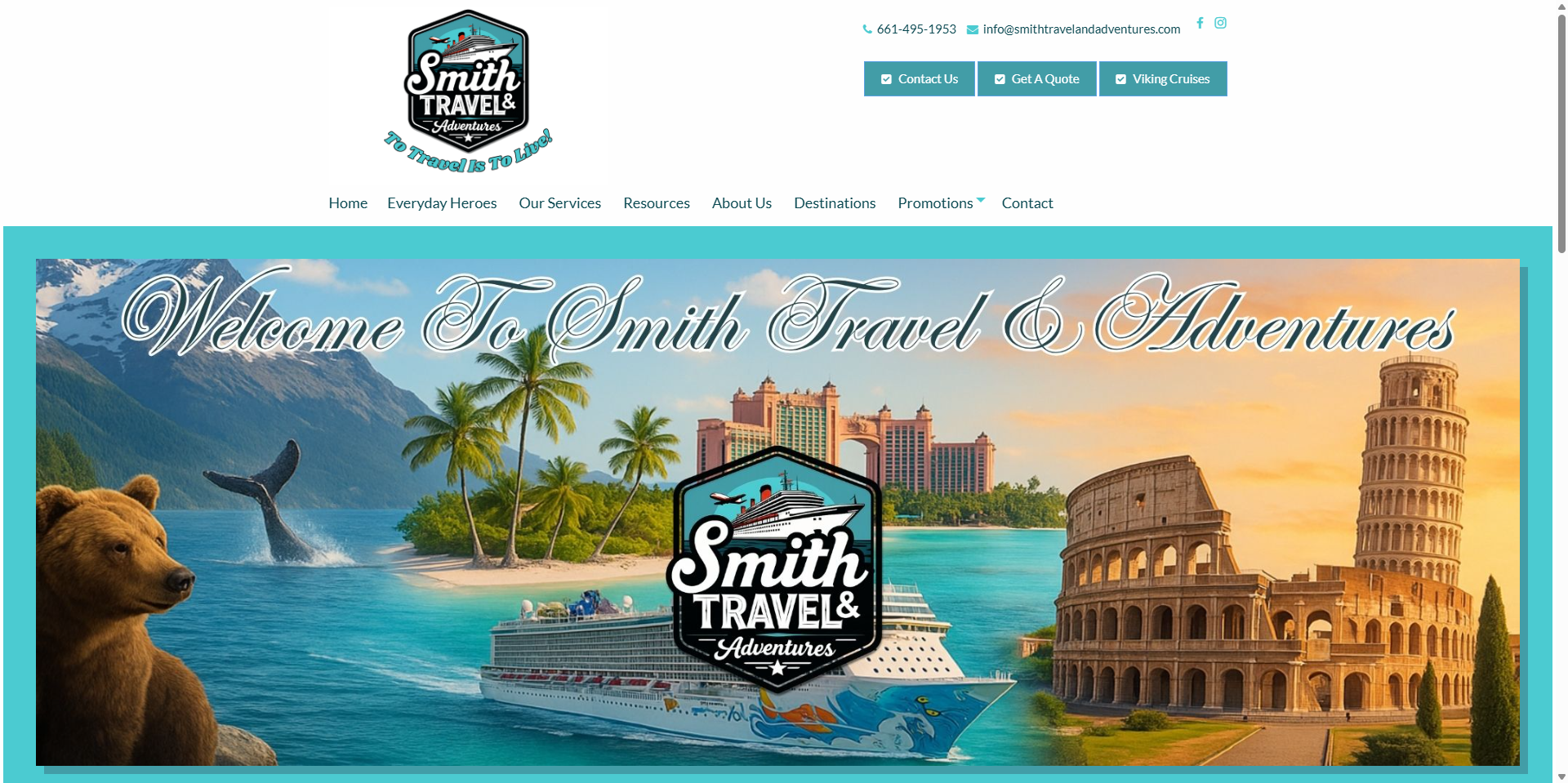 Smith Travel Adventures Website